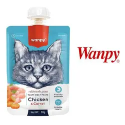 پودینگ گربه ونپی با طعم مرغ و هویج وزن ۹۰ گرم