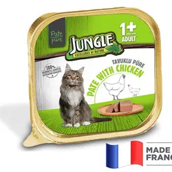 کنسرو گربه جانگل با طعم مرغ وزن 100 گرم