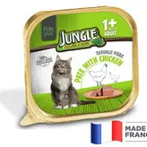 کنسرو گربه جانگل با طعم مرغ وزن 100 گرم