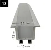 لاینر توکار لبه دار تک ردیفه