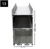 لاینر روکار سه ردیفه بدون لبه اویز