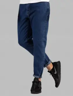 شلوار جین مردانه مام استایل آبی تیره کد۰۵۸