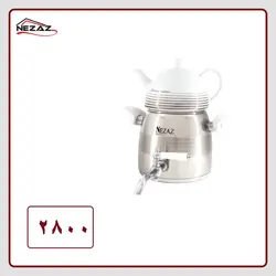 کتری قوری استیل نزاز 3 لیتری کد 2800