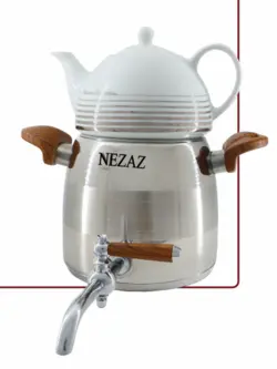 کتری قوری 3 لیتری شیردار نزاز کد 2804