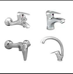 ست شیرآلات برلیان مدل ارس کروم با ارسال رایگان (مجموعه ۴ عددی)