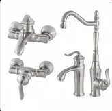 ست ۹ تکه شیرآلات استیل مات مدل بامبو به همراه علم دوش دوکاره استیل مات + شیر توالت اضافه +شیر روشویی اضافه +۲ عدد شلنگ توالت استیل مات(مجموعه ۹ عددی)