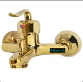 ست ۱۲ تکه شیرآلات طلایی قاجاری بامبو (ست کامل)