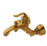 ست ۴ تکه شیرآلات طلایی مات مدل بامبو/ارسال رایگان