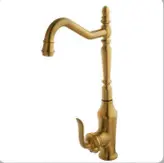 ست ۴ تکه شیرآلات طلایی مات مدل بامبو/ارسال رایگان