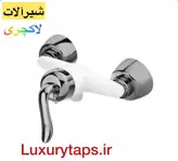 ست ۹ تکه شیرآلات قاجاری بامبو سفیدکروم با ارسال رایگان