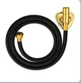 ست کامل شیرآلات مشکی طلایی قاجاری مجموعه ۸ تکه شیرآلات مشکی طلایی قاجاری به همراه فلاش تانک،علم دوش شیپوری،جامایع هارمونی و شلنگ توالت با ارسال رایگان