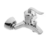 ست ۸ تکه شیرآلات قاجاری بامبو به همراه علم دوش شیپوری و شیر توالت اضافه و ۲ عدد شلنگ توالت