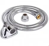 ست ۸ تکه شیرآلات قاجاری بامبو به همراه علم دوش شیپوری و شیر توالت اضافه و ۲ عدد شلنگ توالت