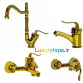 ست شیرآلات طلایی قاجاری بامبو آرنا با ارسال رایگان