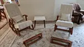 صندلی راک با جلو پاپی و کوسن