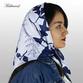 مینی اسکارف ابریشم توییل ابعاد ۷۰*۷۰ (بلوط)