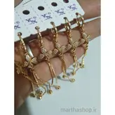 گوشواره طلایی زنانه اکسسوری زنانه رنگ ثابت ارسال رایگان مارتاشاپ