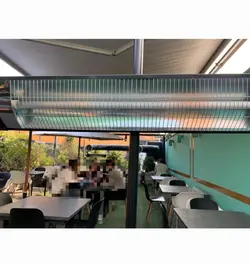 بخاری برقی تابشی فضای باز ۳۰۰۰وات زنون باسه پایه فلزی ایستاده،اواکس ترکیه ای۱متری