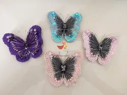 گلسینه پروانه گلدوزی جواهردوزی سایز کوچک