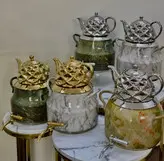 کتری قوری ۵ لیتر طرح سنگ ضخامت یک میل