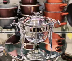 سوفله خوری راکلند ست ۵ تیکه مرغ خوری وسوپ و سالاد و سینی و فنجان