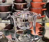 سوفله خوری راکلند ست ۵ تیکه مرغ خوری وسوپ و سالاد و سینی و فنجان
