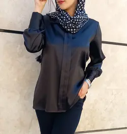 شومیز ساتن مشکی