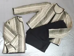 🍁کت کوتاه لبه ها دوخت با نوار ساتن
