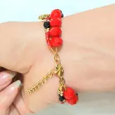 دستبند اسپرت کریستالی زنجیری اکسسوری