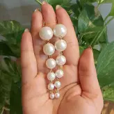 گوشواره آویزی مروارید زیورآلات دستساز زنانه دخترانه