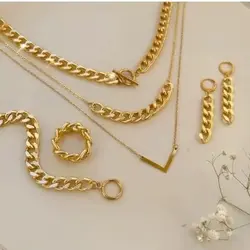 سرویس کارتیر زیورآلات دستساز رنگ ثابت زنانه دخترانه