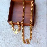 ست گردنبند و دستبند کارتیر ماه تولد استیل رنگ ثابت زنانه مردانه