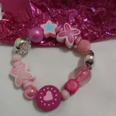 دستبند دخترانه صورتی دخترونه بچه گانه اکسسوری اسپرت فانتزی کشی