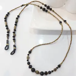 بند عینک کریستال و منجوق و خرجکارهای برنزی