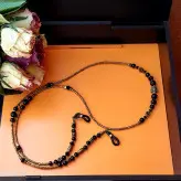 بند عینک کریستال و منجوق و خرجکارهای برنزی