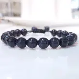 دستبند سنگ دلربا سورمه اکسسوری دستساز زنانه مردانه