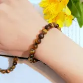 گردنبند و دستبند اسپرت سنگ چشم ببر اکسسوری دستساز زنانه مردانه