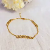 سرویس نیم ست استیل کارتیر گردنبند دستبند پابند رنگ ثابت ارسال رایگان اکسسوری دستساز زنانه دخترانه