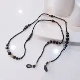 بند عینک لاکچری مشکی و طلایی