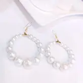 گوشواره مرواریدی گرد زیورآلات اکسسوری