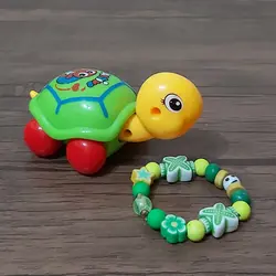 دستبند دخترانه فانتزی مهره دار سبز بچه گانه اکسسوری دخترونه مهره ای کشی