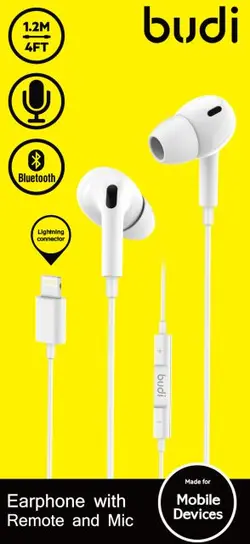 هندزفری برند budi مدل ep28 iphone