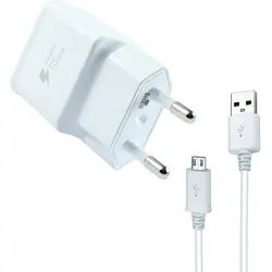 شارژر دیواری samsung مدل travel adapter با فندکی و کابل میکرو