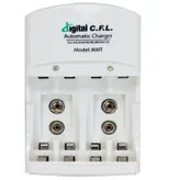 شارژر باتری دیجیتال سی اف ال مدل 800T به همراه 4 عدد باتری