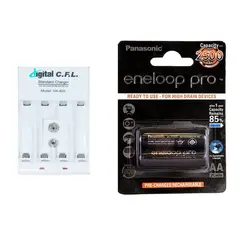 شارژر باتری دیجیتال سی اف ال مدل HA-805 به همراه باتری قلمی قابل شارژ