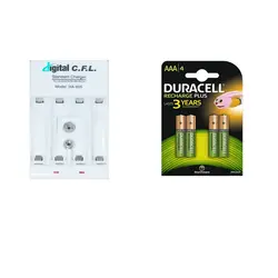 شارژر باتری سی اف ال مدل HA-805MH به همراه باتری نیم قلمی قابل شارژ