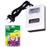 باتری قلمی قابل شارژ سی.اف.ال مدل DET-302C به همراه شارژر باتری