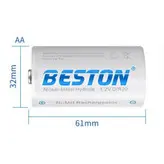 باتری D بستون مدل D/R20 بسته دو عددی