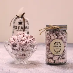 شکر پنیر (آبنبات بجنوردی) هل دار و پودر نارگیل دار شیشه ای موفاما