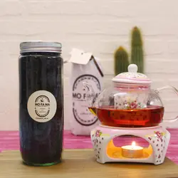 چای سرگل بهار ممتاز امساله لاهیجان 150 گرمی شیشه ای موفاما